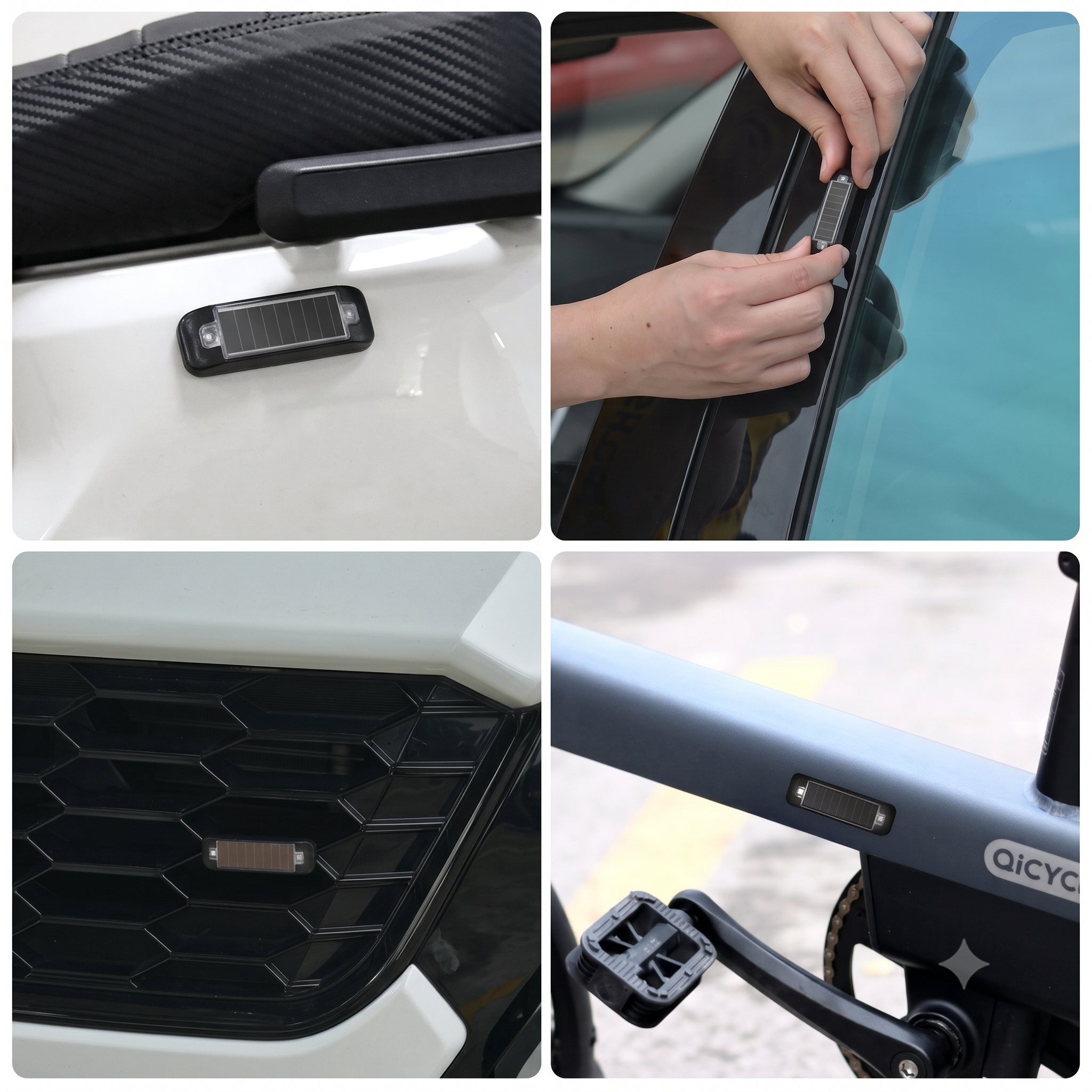 Luz solar analógica (Para Auto,Moto,Bici)