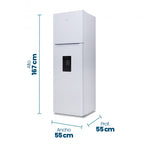 Heladera Top Mount No Frost 267 LTS  Blanco con dispenser PHILCO 94PHNT267BD2