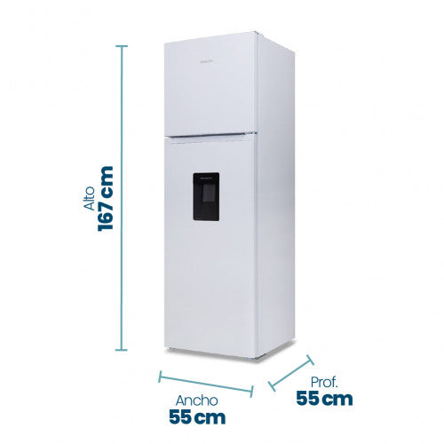 Heladera Top Mount No Frost 267 LTS  Blanco con dispenser PHILCO 94PHNT267BD2