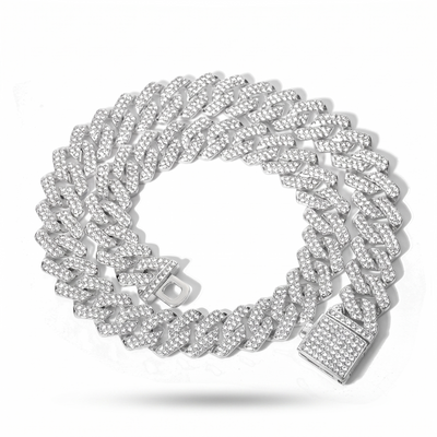 Collar Cadena Cubana + Dije
