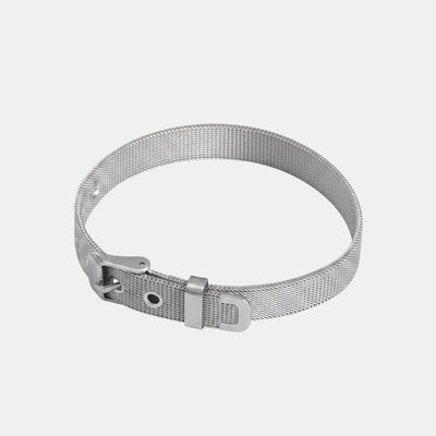 Pulsera DIY de Acero Inoxidable Plateada